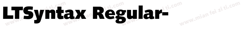 LTSyntax Regular字体转换